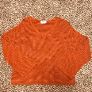 Old navy burnt orange knitted sweater LG
